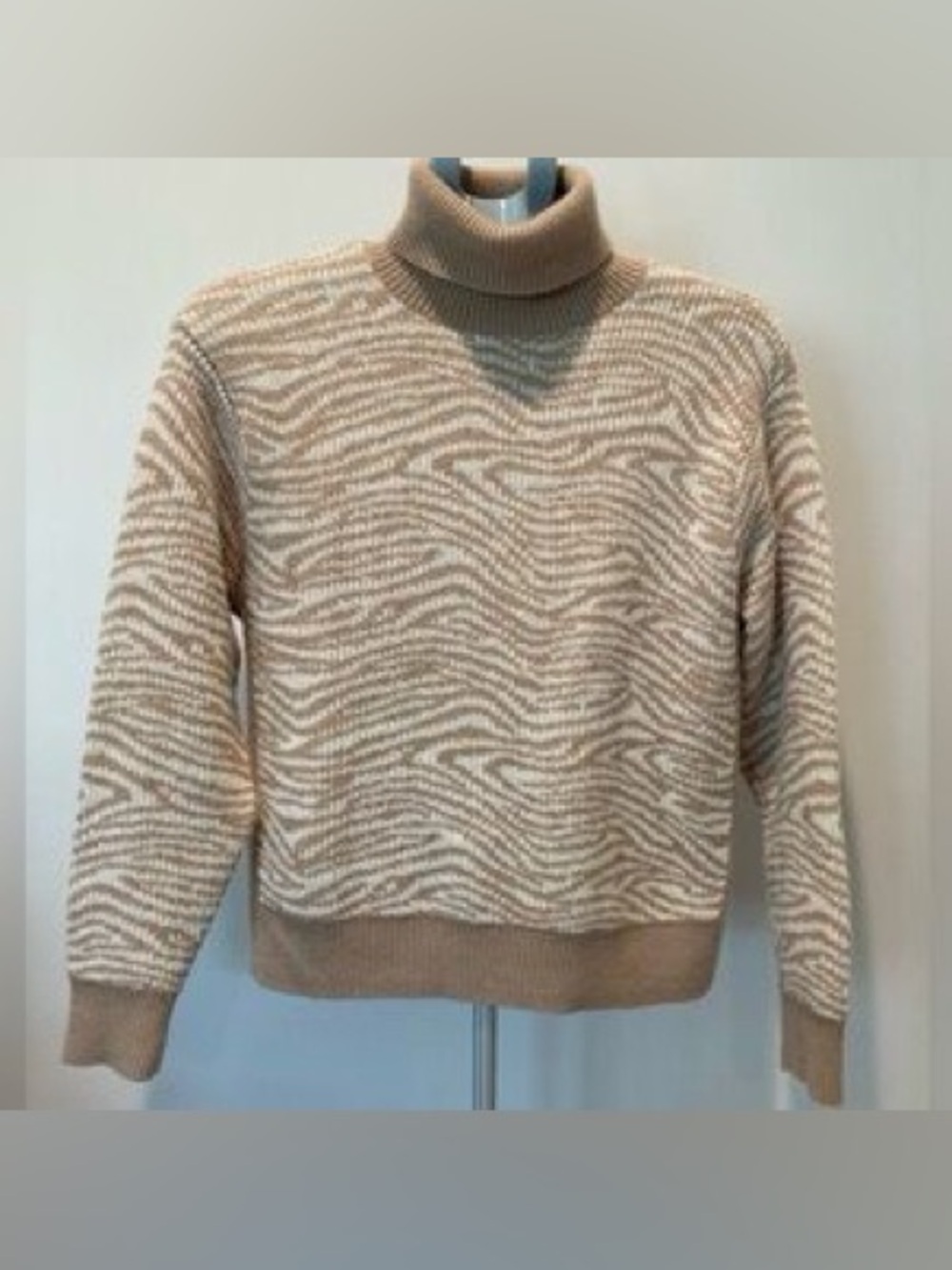 Club Monaco Jacquard Knit Turtleneck Sweater Size XS